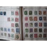 A STAMP LOT: A 19TH CENTURY WELL-FILLED LINCOLN ALBUM OF WORLD STAMPS, includes G.B. 1d black, KH,