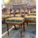 A SET OF 14 WILLIAM IV CHAIRS