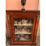 A GOOD QUALITY LATE 19TH CENTURY WALNUT PIER CABINET, decorated w