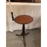 A LATE 19TH CENTURY BURR WALNUT & EBONISED READING TABLE, with tu