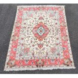A FINE PERSIAN ‘TABRIZ’ HAND KNOTTED RUG, high quality woven in c