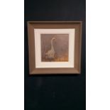 CON CAMPBELL, GOOSE, mixed media on board, signed lower right, fr