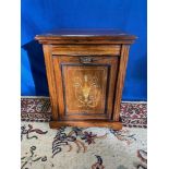 A VERY FINE LOW RISE ROSEWOOD DROP FRONT COAL BOX / FIRE FUEL BOX