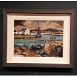 PATRICK MURPHY, WAITING ON THE BOATS, BALLYCOTTON, oil on board,