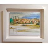 TERRY DELANEY, ITALIAN COAST, oil on canvas, signed lower left an