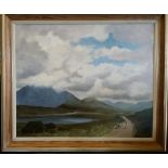 L. WARD, (IRISH SCHOOL 20TH CENTURY), MAAM VALLEY, CONNEMARA, oil on canvas, signed lower right,