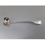 A MID 19TH CENTURY IRISH SILVER SALT LADLE, Dublin, with date letter for 1849, maker’s mark of