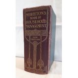 BOOK LOT: BEETON, ISABELLA, MRS. BEETON’S BOOK OF HOUSEHOLD MANAGEMENT, A Guide to Cookery in all