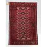 A HAND KNOTTED MONGOLIAN SILK PILE RUG, circa 1960s, with a knot density of around 130,000 knots per