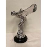 A SPIRIT OF ECSTASY ORNAMENT, 37cm tall approx.
