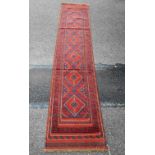 A GENUINE HAND MADE AFGHANISTAN BARGESTA HAND WOVEN WOOLEN RUG, with hand cut embossed motifs in a