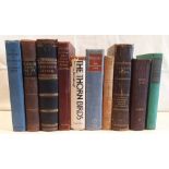 A MIXED INTEREST BOOK LOT; includes; selection of fiction and poetry, all hardbound, mainly 20th