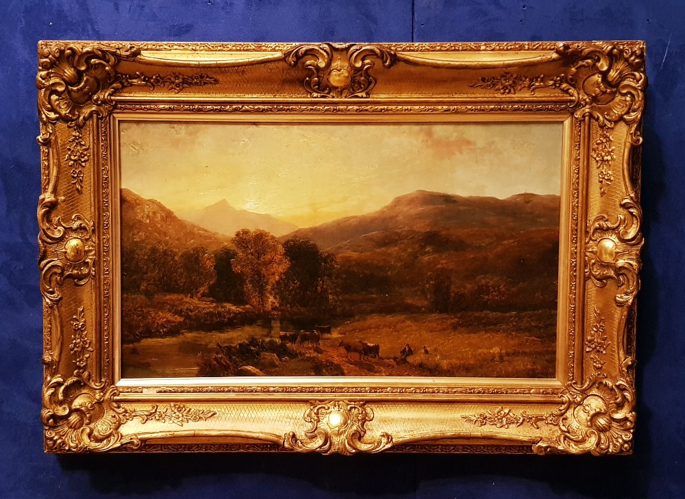 GEORGE SHALDERS (1826 – 1871) ‘GLENGARRIFF’, oil on canvas, signed lower centre, dated 58 (1858),