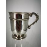 AN EARLY 20TH CENTURY SILVER CHRISTENING MUG, London, 1923, with maker’s mark slightly rubbed