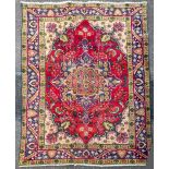 A VERY FINE RARE HAND MADE ANTIQUE PERSIAN TABRIZ CARPET, woven in Eastern Azeraijan region of Iran,