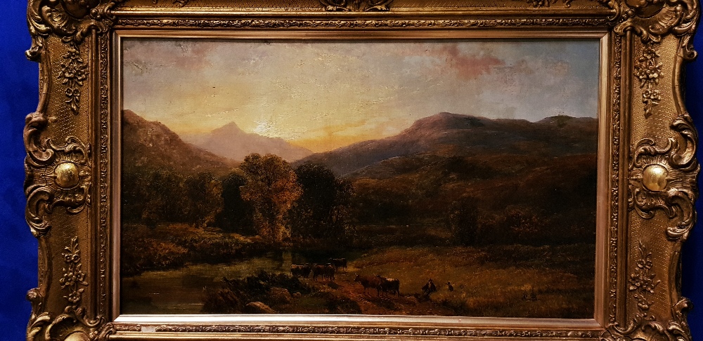 GEORGE SHALDERS (1826 – 1871) ‘GLENGARRIFF’, oil on canvas, signed lower centre, dated 58 (1858), - Image 2 of 5