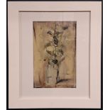 CON CAMPBELL, (IRISH 20/21ST CENTURY), PLANT POT, signed lower right, inscribed verso, oil on card,