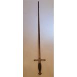 A 19TH CENTURY SPANISH SWORD, engraved ‘Toledo’ to the blade, in good condition, 87.5 x 11.4 x 2.2cm