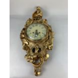 A Rococo style Swedish wall clock, maker Y. Westerstrands, Töreboda marked on movement, striking