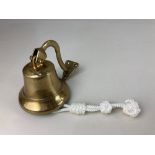 A brass ships bell 12cm high