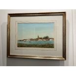 Duff (20th century), view of Bosham, watercolour, signed, 30cm by 43.5cm