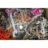 A large collection of costume jewellery