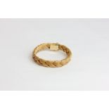 An Italian 18ct gold plaited bracelet 35.8g