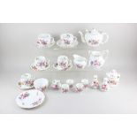 A Royal Crown Derby 'Derby Posies' porcelain part tea, coffee and breakfast set, with floral