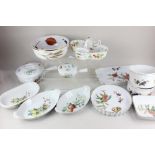 A collection of assorted tableware, to include a Royal Worcester porcelain 'Harvest' large fruit