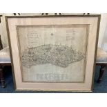 An Emanuel and Thomas Bowen map of Sussex, 22.5cm by 33cm, a Thomas Kitchin map of Sussex, 42cm by