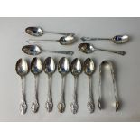 A set of six Victorian silver teaspoons, maker Wakely & Wheeler, London 1899, with cherub finials,