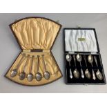 A cased set of six Elizabeth II silver teaspoons, maker Cooper Brothers & Sons Ltd, Sheffield