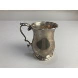 An Edward VII silver christening mug, maker Barker Brothers, Chester 1909, presented, 4.1oz