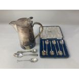 A cased set of six Elizabeth II silver coffee spoons, makers Cooper Brothers & Sons Ltd,Sheffield