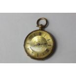 A lady's Swiss 18ct gold fob watch