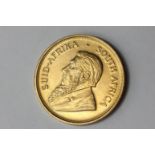 South Africa gold Krugerrand, 1oz dated 1975