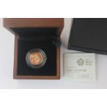 A 2009 half sovereign, with certificate of authenticity, in Royal Mint boxes