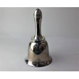 An Asprey & Co silver plated novelty bell shaped cocktail shaker, model 3447, 29cm high