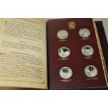 John Pinches silver Churchill medallions part collection of seventeen medallions representing events