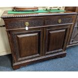 A pair of late 19th / early 20th century mahogany bookcases with blindfret frieze above two glazed