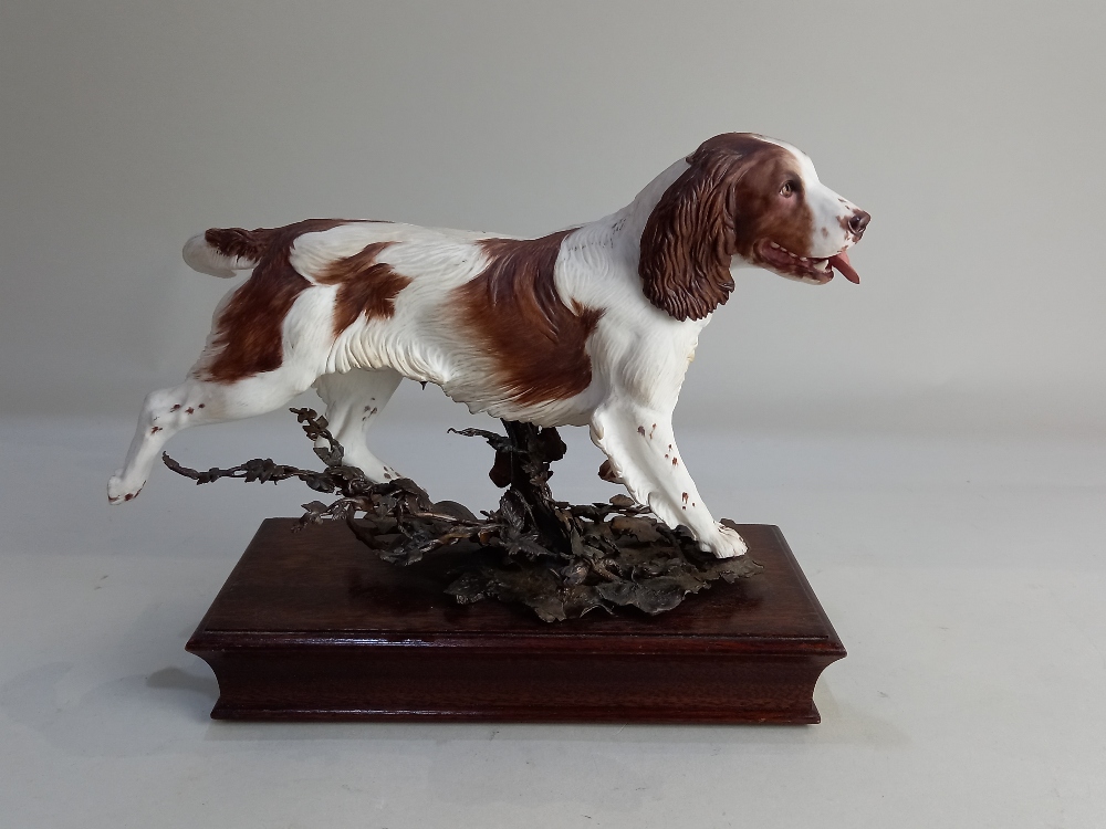 An Albany Fine China limited edition porcelain and metal model of a Springer Spaniel modelled by