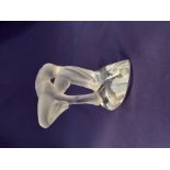 A Lalique crystal figure of an 'Acrobat SS Legs Down', from the Small Acrobats series, 8.5cm high,
