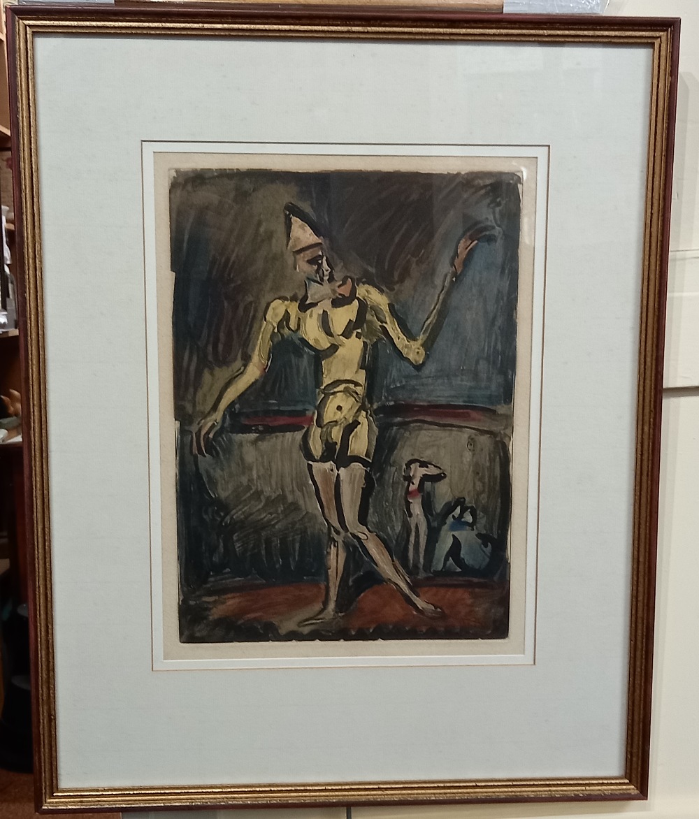 Georges Rouault (French 1871-1958), The Yellow Clown, (Plate for Circus, text by André Suarès),