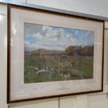 Lionel Dalhousie Robertson Edwards RI, RCA (1878-1966) Hunting Scene, inscribed RA Drag 1938, signed