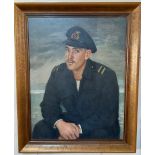 Bernard Hailstone (1910-1987), portrait of a young sailor, oil on canvas, signed, 79cm by 62cm