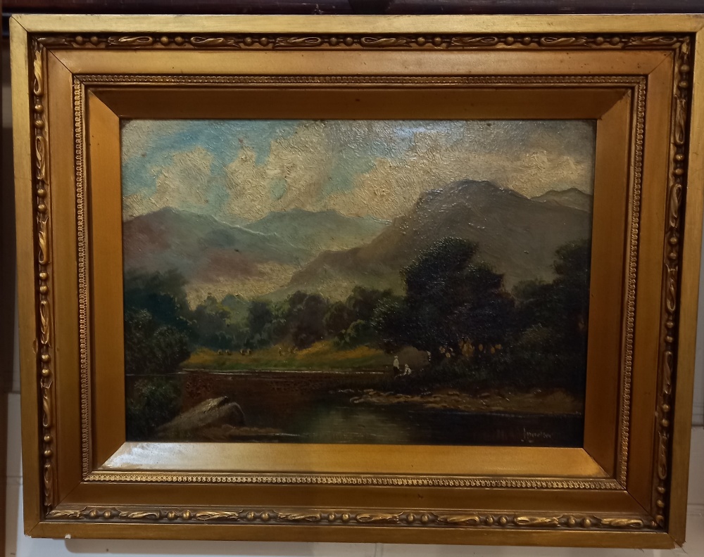 Jack M Ducker (Scottish fl.1910-30), two Scottish Highland river landscapes, oil on board, one - Image 2 of 2