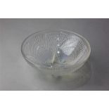 An R Lalique 'Coquilles' glass bowl, 13.5cm diameter