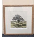 Philip Greenwood (b.1943), 'Dark Oak', aquatint, artist's proof, inscribed and signed in pencil,