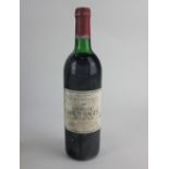A bottle of Chateau Haut-Bages Averous 1986 Pauillac red wine 750ml 12% vol