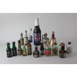 A collection of seventeen various miniature bottles of spirits and liqueurs, to include Bell's